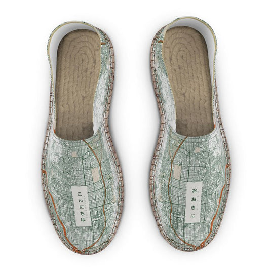 Espadrilles - Kyoto Map (Orange)