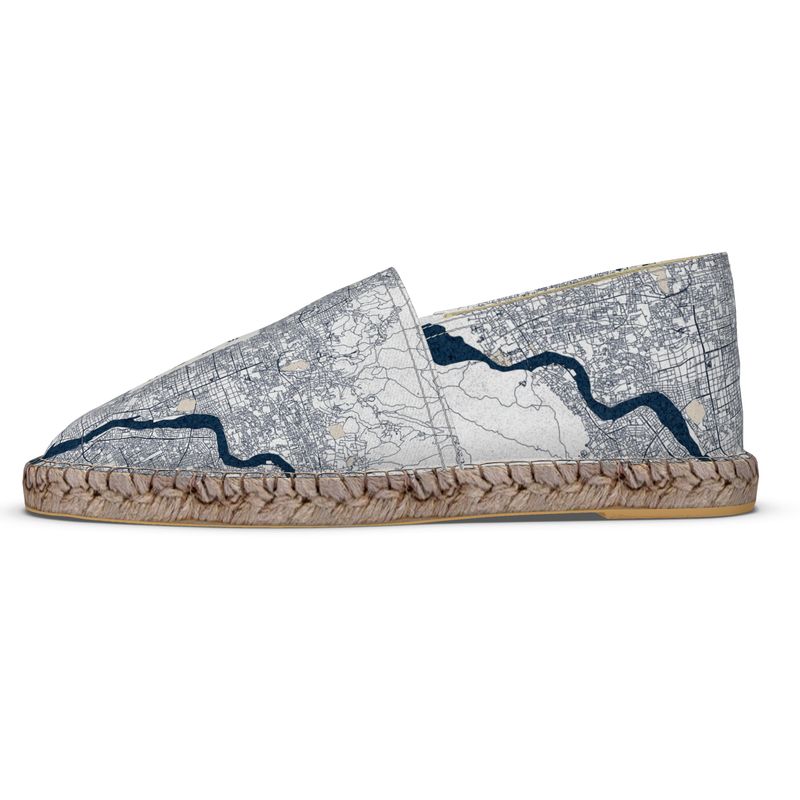 Espadrilles - Kyoto Map (Dark Blue)