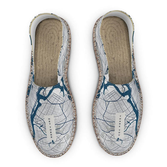 Espadrilles - New York City Map (Blue)