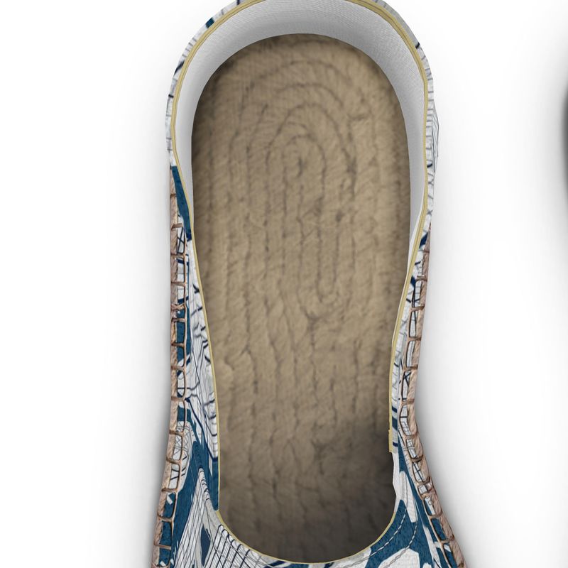 Espadrilles - New York City Map (Blue)
