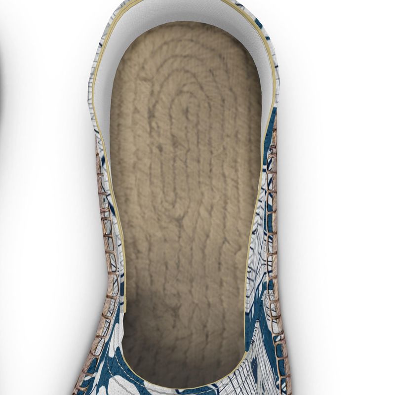 Espadrilles - New York City Map (Blue)