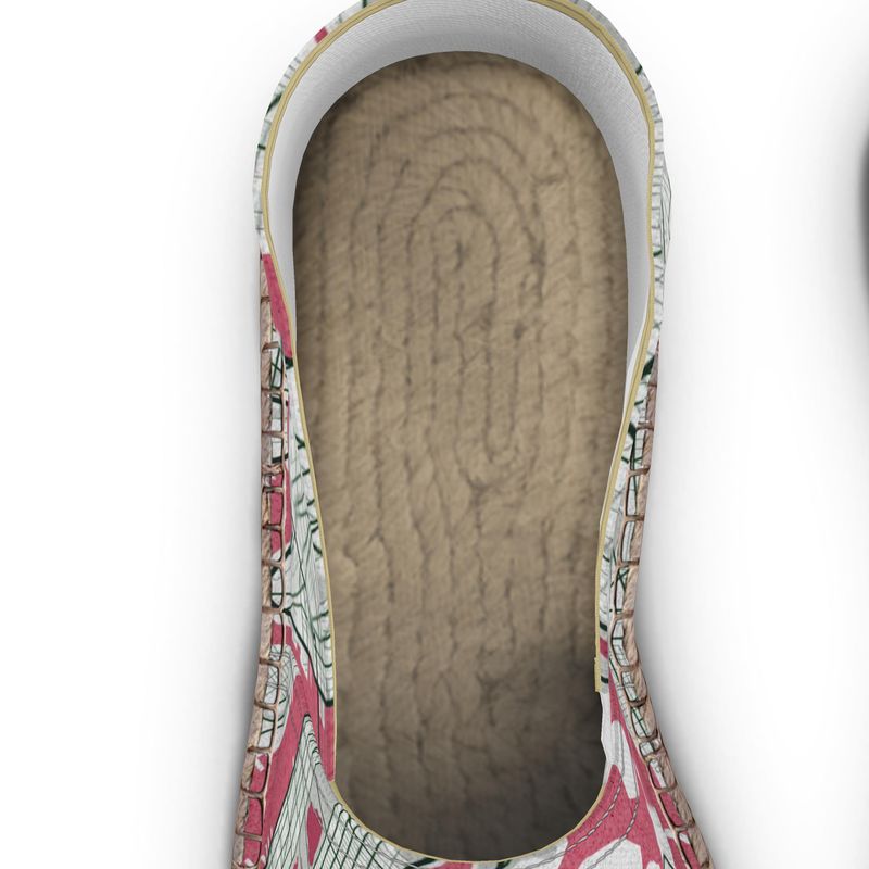 Espadrilles - New York City Map (Red)