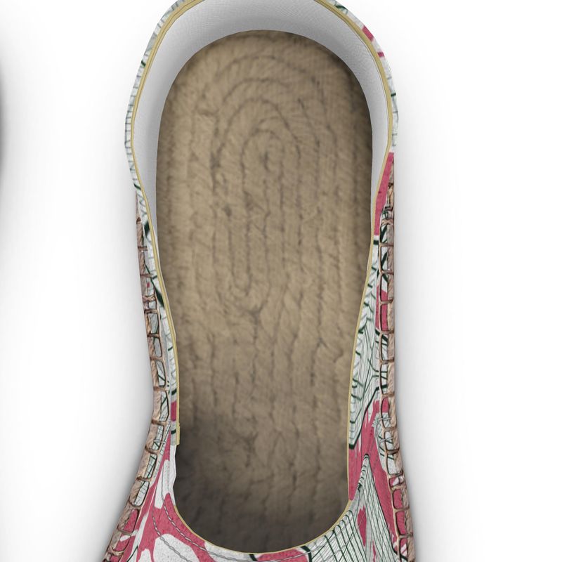 Espadrilles - New York City Map (Red)