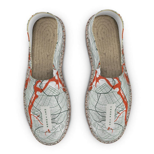 Espadrilles - New York City Map (Orange)