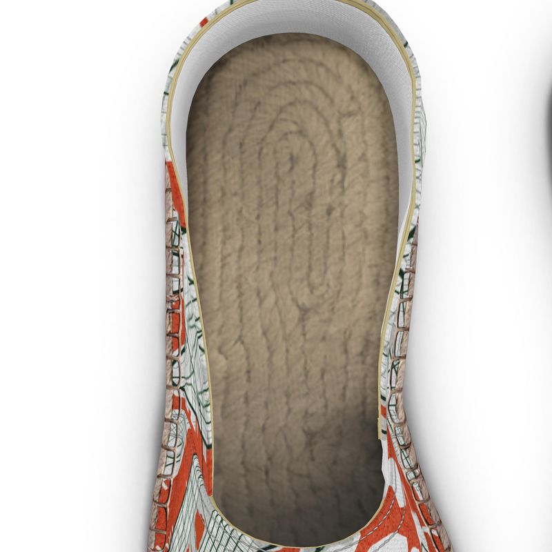 Espadrilles - New York City Map (Orange)