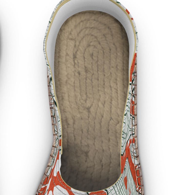 Espadrilles - New York City Map (Orange)