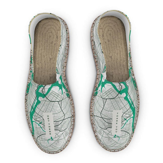 Espadrilles - New York City Map (Mint)