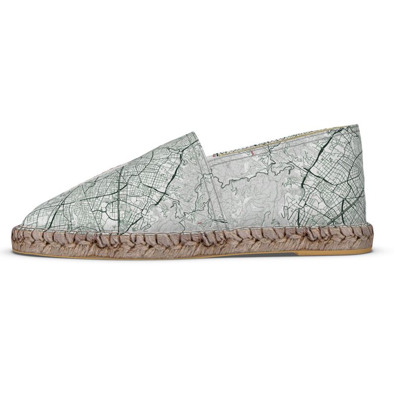 Espadrilles - Barcelona Map (Red)