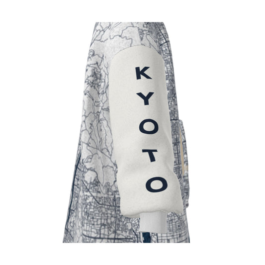 Hoodie Blanket - Kyoto Map (Navy Blue)