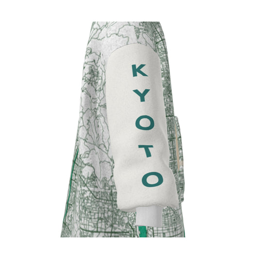 Hoodie Blanket - Kyoto Map (Mint)