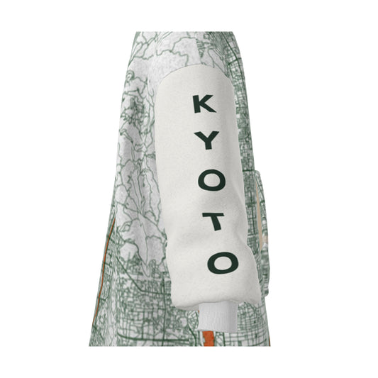 Hoodie Blanket - Kyoto Map (Orange)