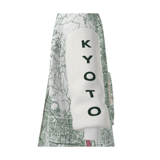 Hoodie Blanket - Kyoto Map (Red)