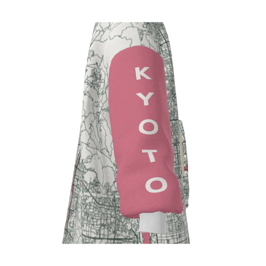 Hoodie Blanket - Kyoto Map (Full Sleeve Red)