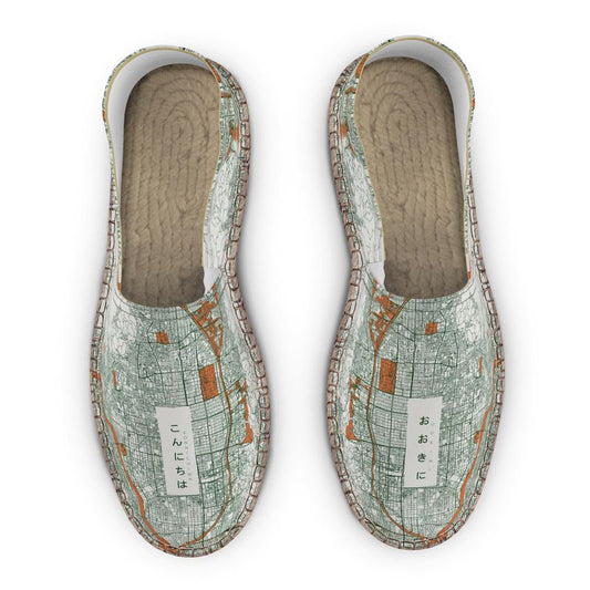 Espadrilles - Kyoto Map (Orange)
