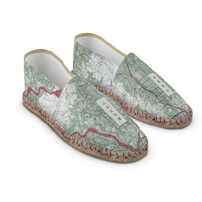 Espadrilles - Kyoto Map (Red)
