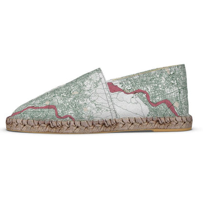 Espadrilles - Kyoto Map (Red)