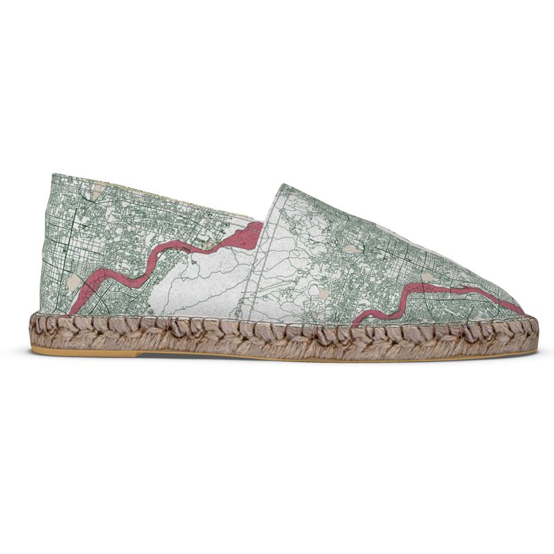 Espadrilles - Kyoto Map (Red)