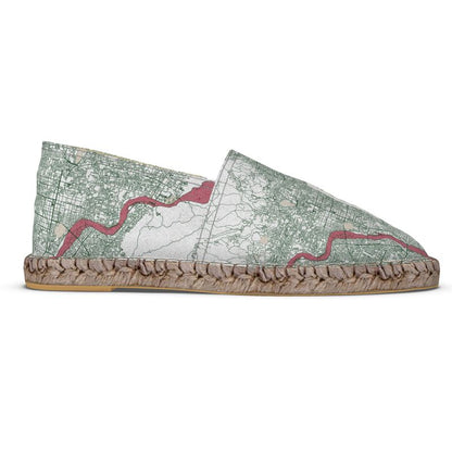 Espadrilles - Kyoto Map (Red)