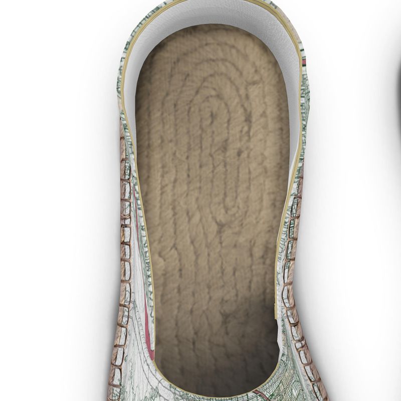 Espadrilles - Kyoto Map (Red)