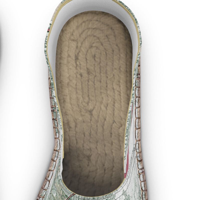Espadrilles - Kyoto Map (Red)