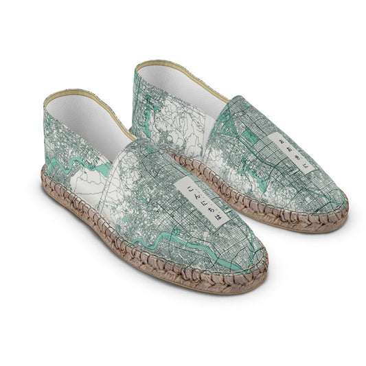 Espadrilles - Kyoto Map (Mint)