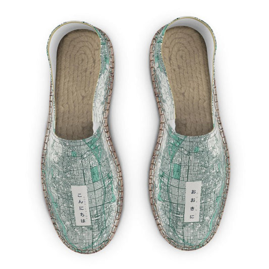 Espadrilles - Kyoto Map (Mint)