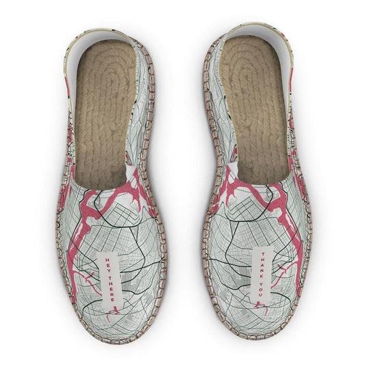 Espadrilles - New York City Map (Red)
