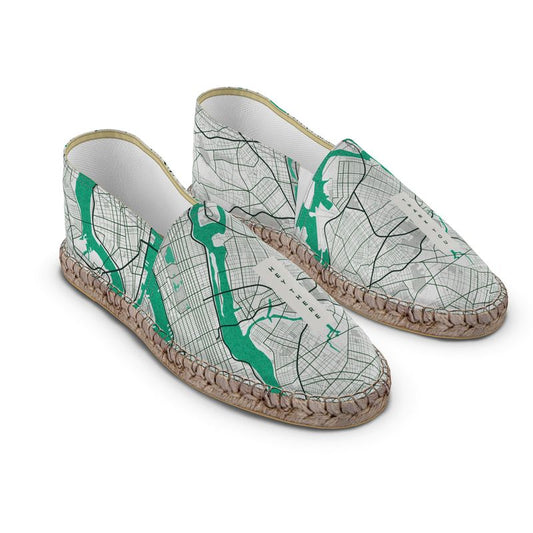 Espadrilles - New York City Map (Mint)