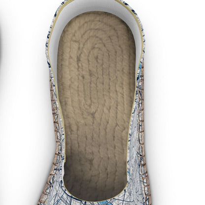 Espadrilles - Paris Map (Blue)