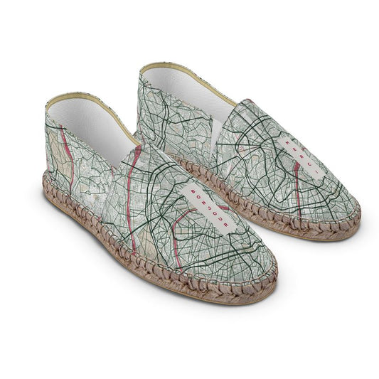 Espadrilles - Paris Map (Red)