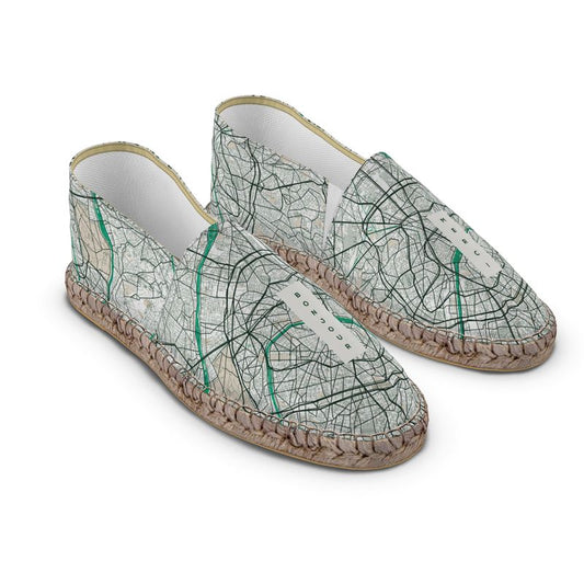 Espadrilles - Paris Map (Mint)