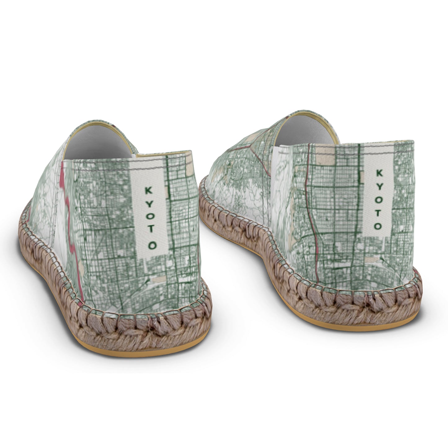Espadrilles - Kyoto Map (Red)