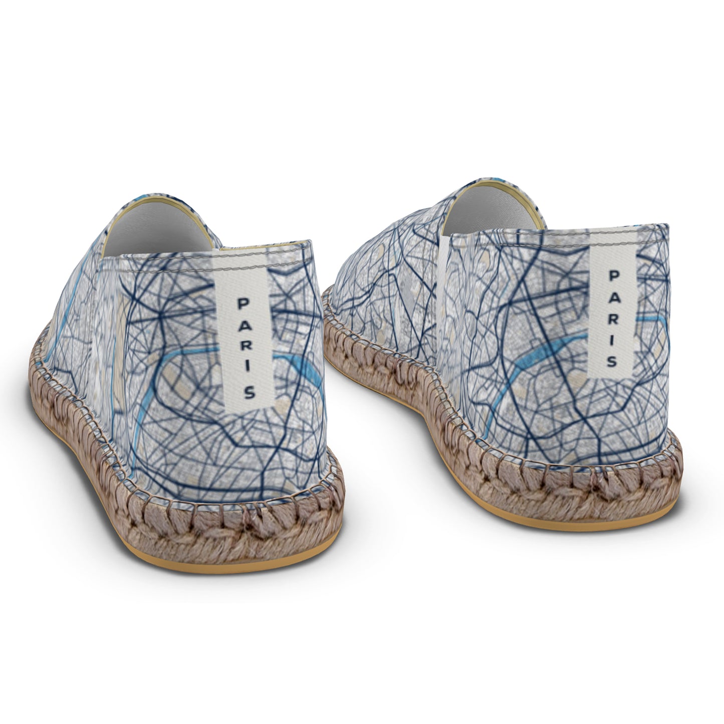 Espadrilles - Paris Map (Blue)