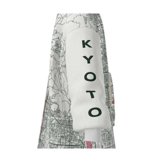Hoodie Blanket - Kyoto Map (Red)