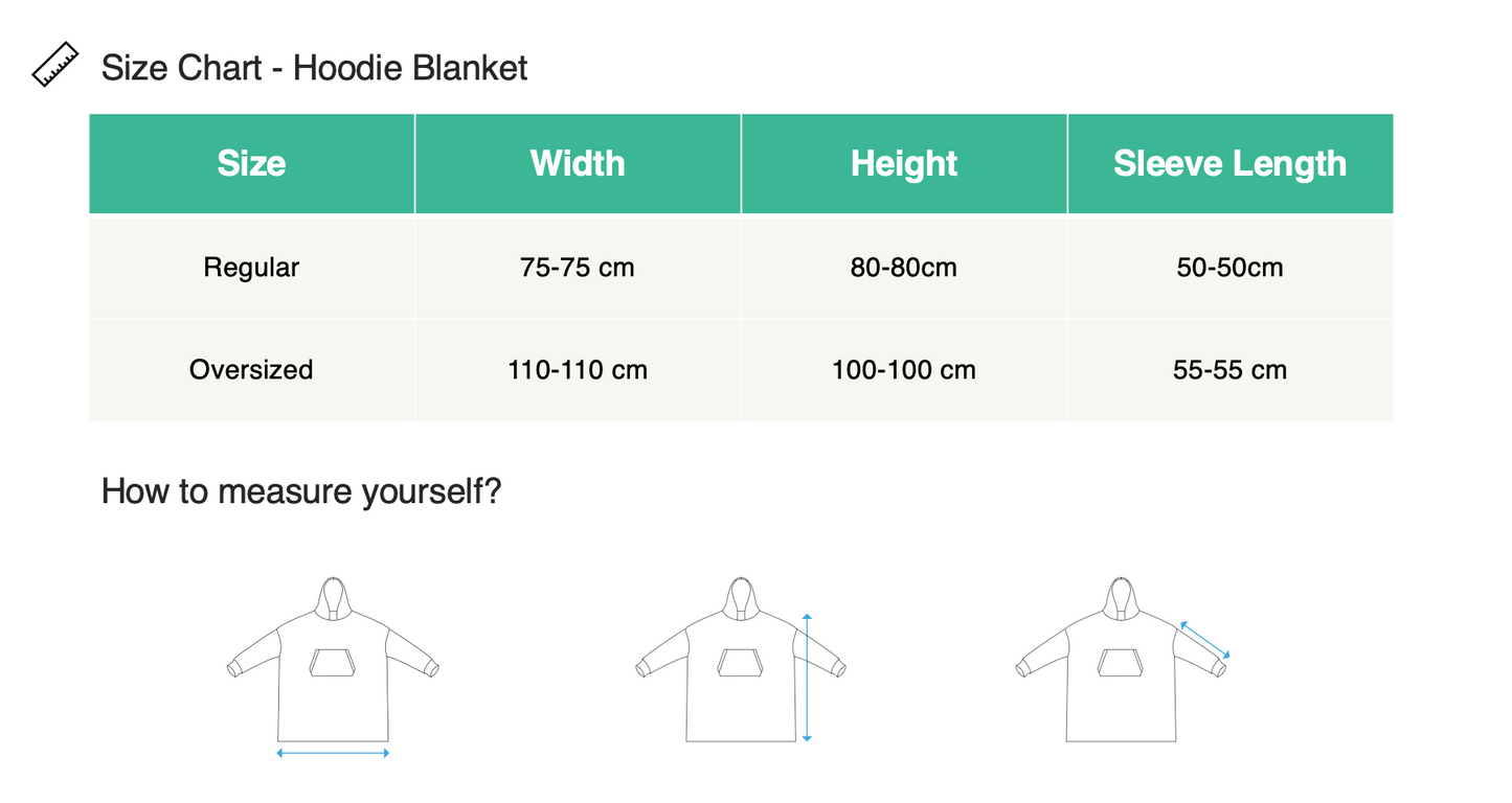 Hoodie Blanket - Kyoto Map (Red)